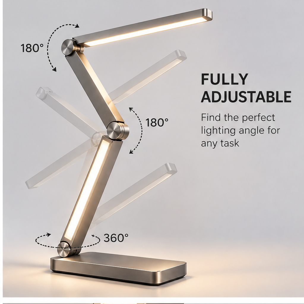 TOWWIY® modern desk lamp in lifestyle setting — Modern Desk Lamp, Illuminate Your Better Life