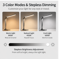 TOWWIY® minimalist LED desk lamp in modern home office setting — a perfect blend of style and function for work and living