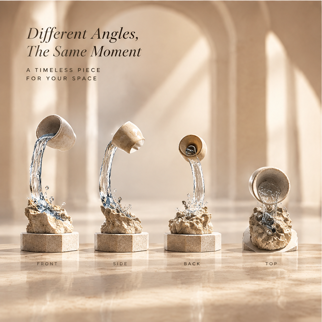 MORE THAN DECORATION – A Symbol of Time, A Piece of Art, A Statement of Taste. Let Time Be Part of Your Space. Styled on marble surface in luxury interior setting